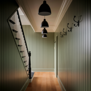 board and batten hallway