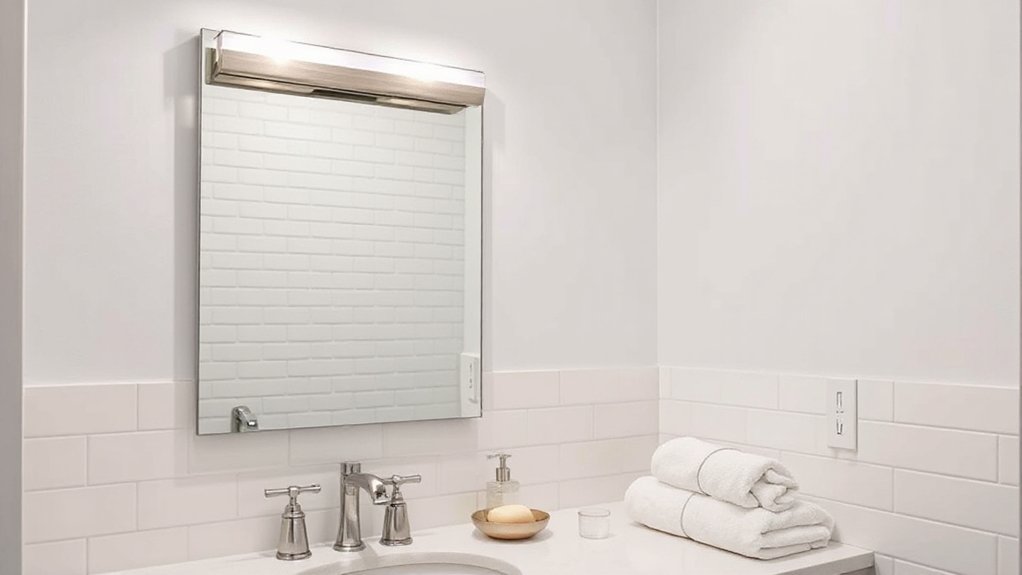 bright even bathroom lighting