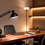 contemporary home office lighting
