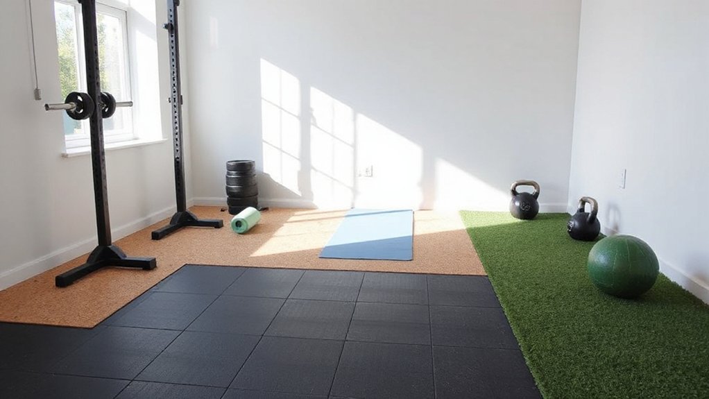 customized modern flooring  for workouts
