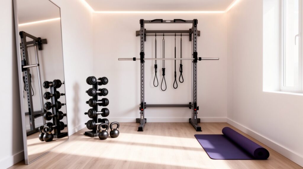 efficient Compact Home Gym setup