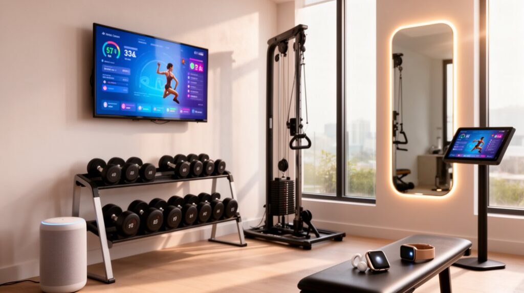 enhanced home fitness environment
