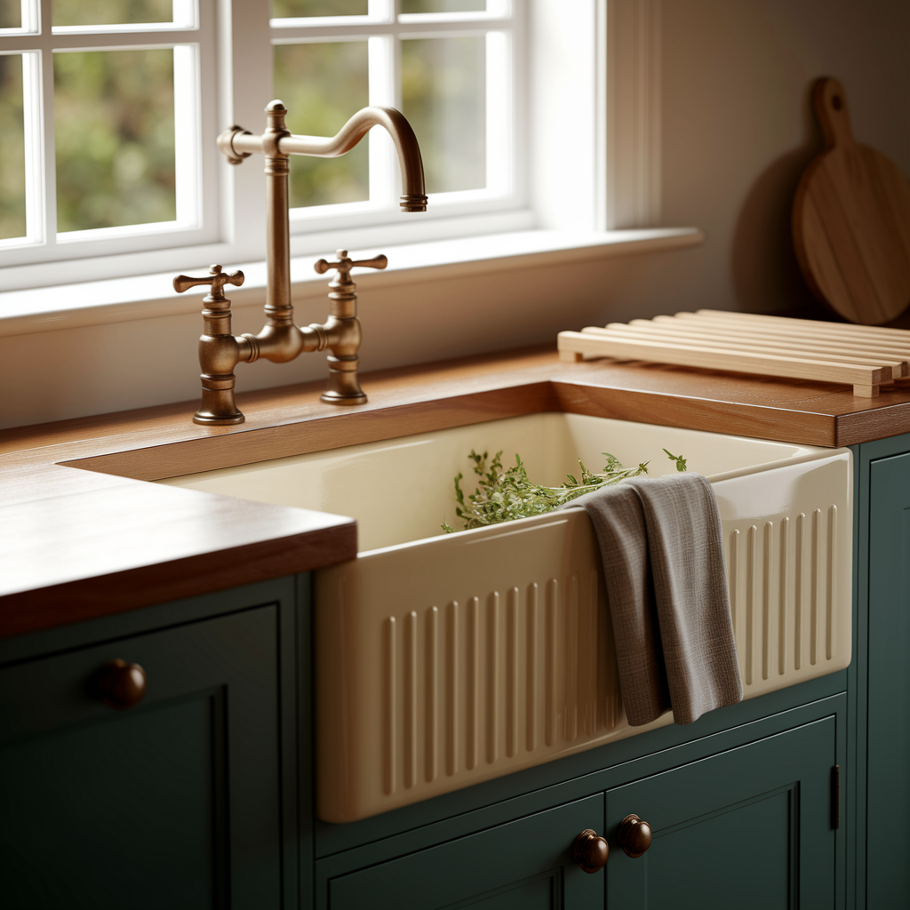 fireclay farmhouse kitchen sink