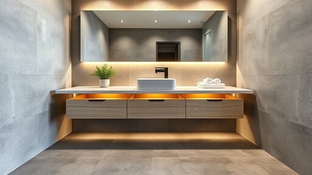 floating durable eco friendly vanity