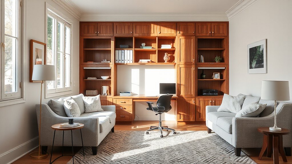 hidden organized office storage