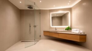 hotel style wet room design