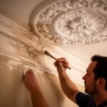 restoring period ceilings to bring back original craftsmanship