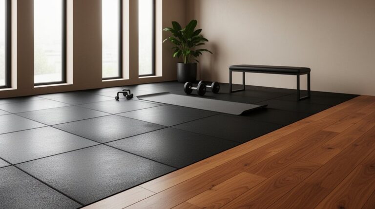stylish home gym floors