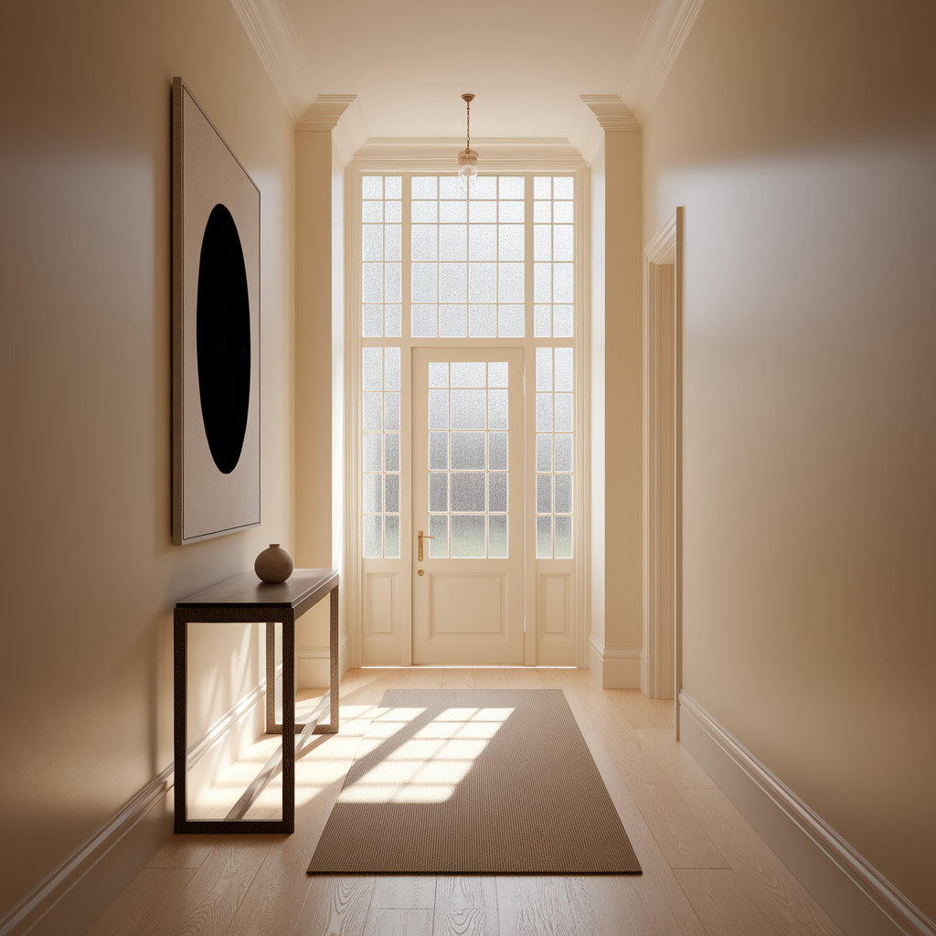 warm white paints for hallway