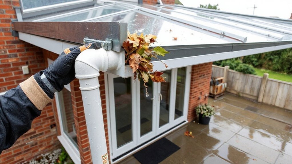clear gutters fix leaks