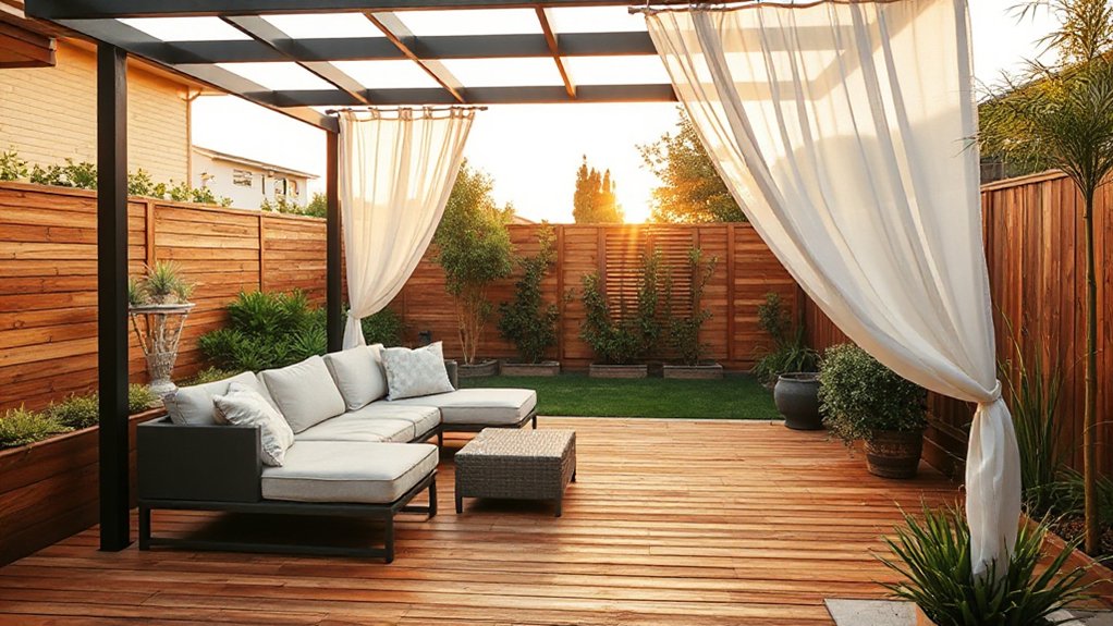 create private outdoor spaces
