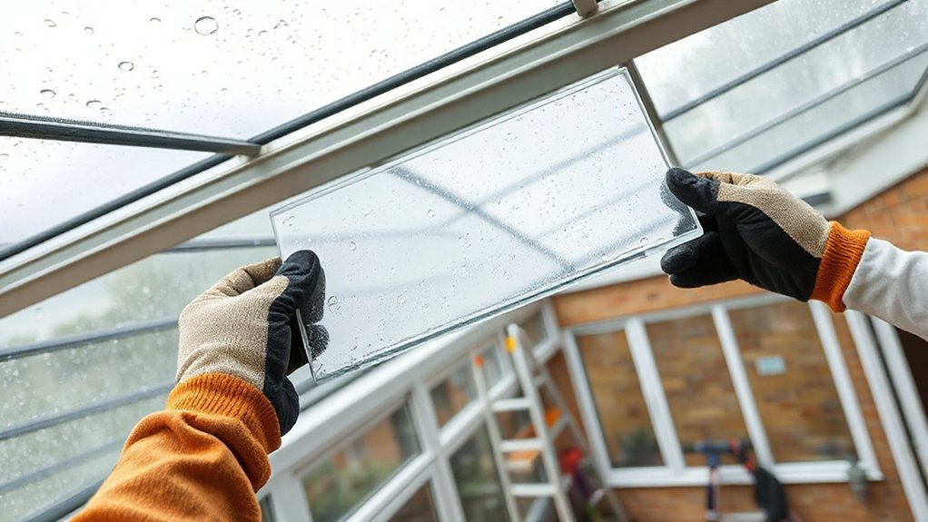 fix roof panels and caps