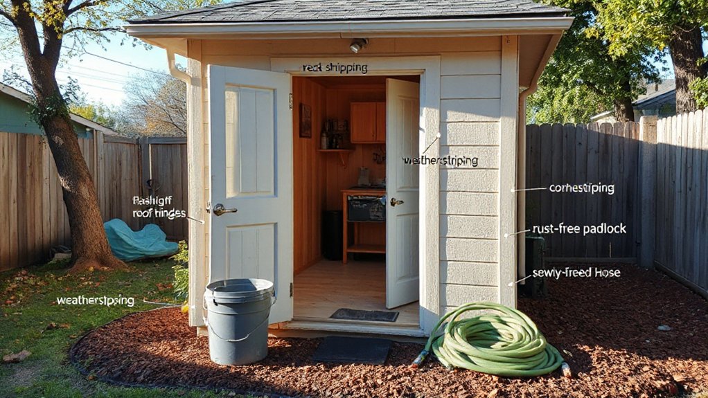 garden shed maintenance checklist