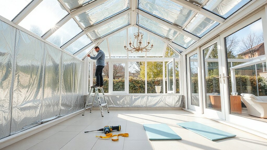 insulate conservatory roof effectively