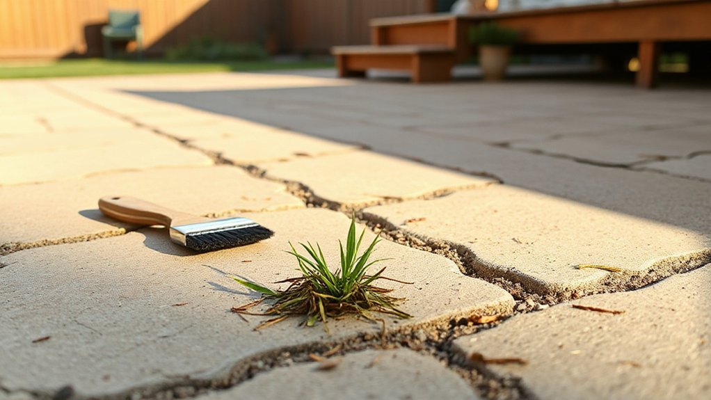 remove weeds and debris