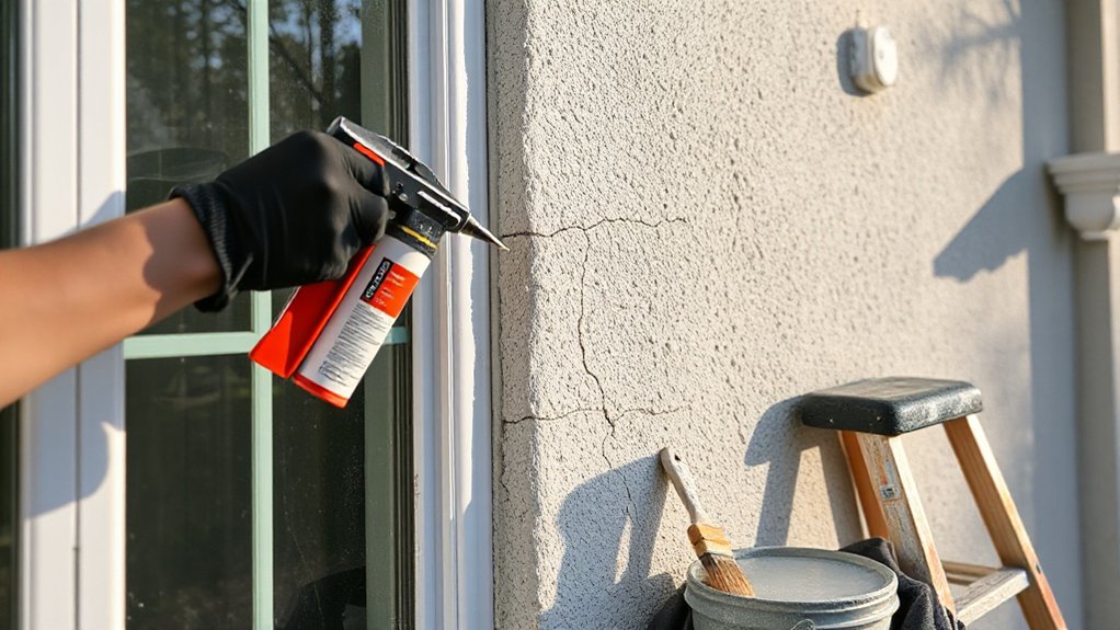 seal cracks and gaps properly