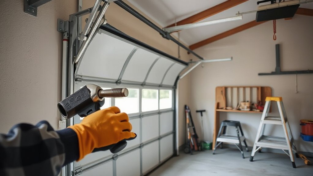secure garage door components