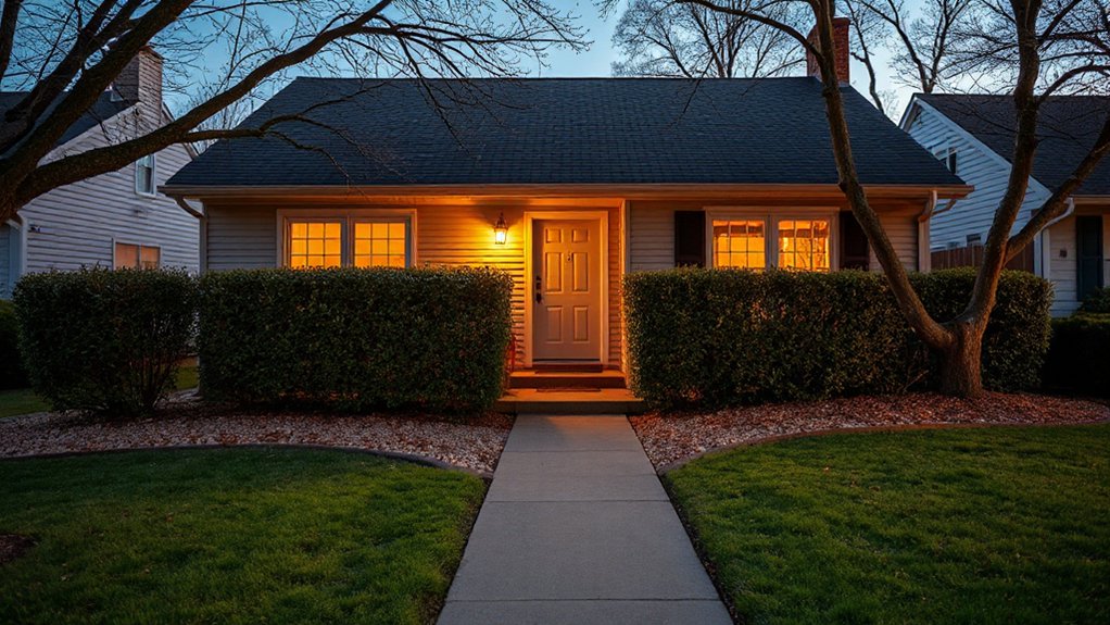 trim shrubs for visibility